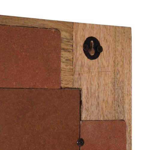  Fürdőszobai tükör Természetes 50 x 70 x 3 cm Tömör Mangófát