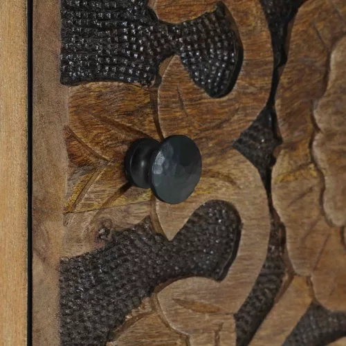  Éjjeliszekrény Barna 40 x 33,5 x 46 cm Tömör Mangófát