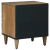  Éjjeliszekrény 2 pcs Barna 40 x 33,5 x 46 cm Tömör Mangófát