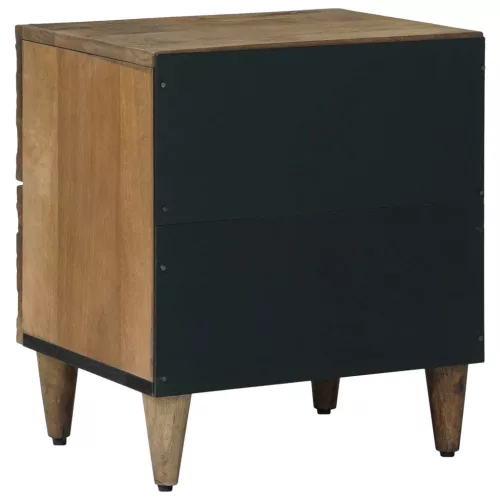  Éjjeliszekrény 2 pcs Barna 40 x 33,5 x 46 cm Tömör Mangófát
