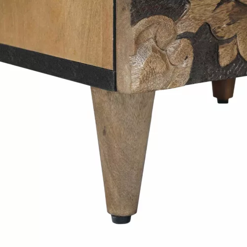  Éjjeliszekrény 2 pcs Barna 40 x 33,5 x 46 cm Tömör Mangófát