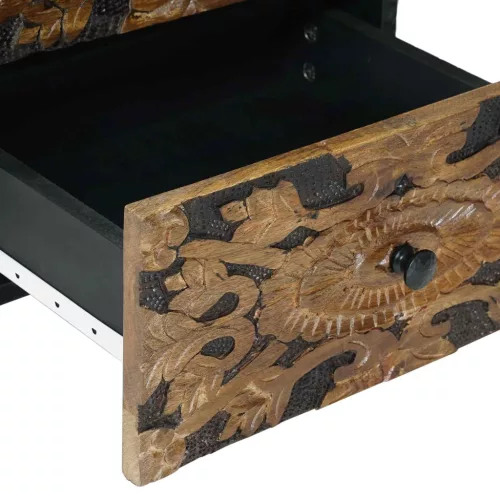  Éjjeliszekrény fiókkal Barna 40 x 33,5 x 46 cm Tömör Mangófát