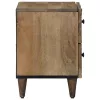  Éjjeliszekrény 2 pcs Barna 40 x 33,5 x 46 cm Tömör Mangófát