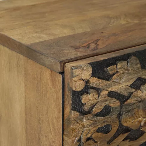  Éjjeliszekrény 2 pcs Barna 40 x 33,5 x 46 cm Tömör Mangófát