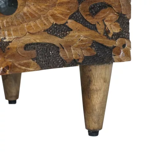  Éjjeliszekrény 2 pcs Barna 40 x 33,5 x 46 cm Tömör Mangófát