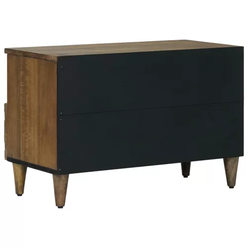  TV szekrény tárolóval Barna 70 x 33,5 x 46 cm Tömör Mangófát