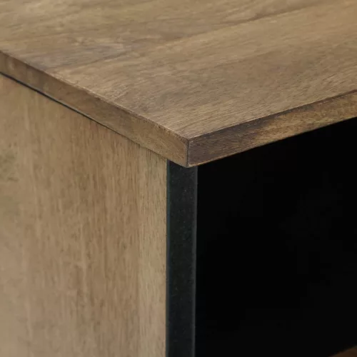  TV szekrény tárolóval Barna 70 x 33,5 x 46 cm Tömör Mangófát