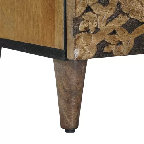  TV szekrény tárolóval Barna 70 x 33,5 x 46 cm Tömör Mangófát