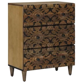    Tároló Szekrény Barna 60 x 33,5 x 75 cm Tömör Mangófát