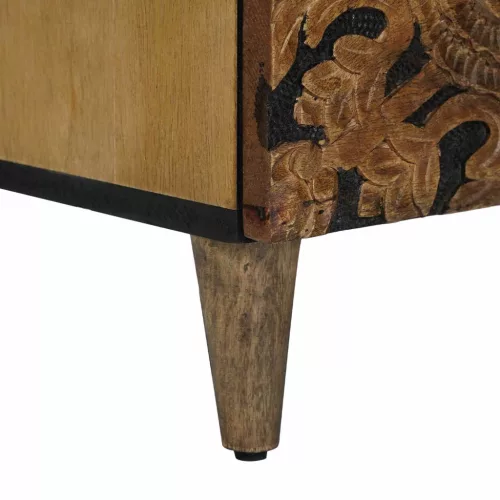  Tároló Szekrény Barna 60 x 33,5 x 75 cm Tömör Mangófát