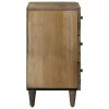  Ágytároló szekrény fiókkal Barna 50 x 33 x 60 cm Tömör Mangófát