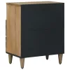  Ágytároló szekrény fiókkal Barna 50 x 33 x 60 cm Tömör Mangófát