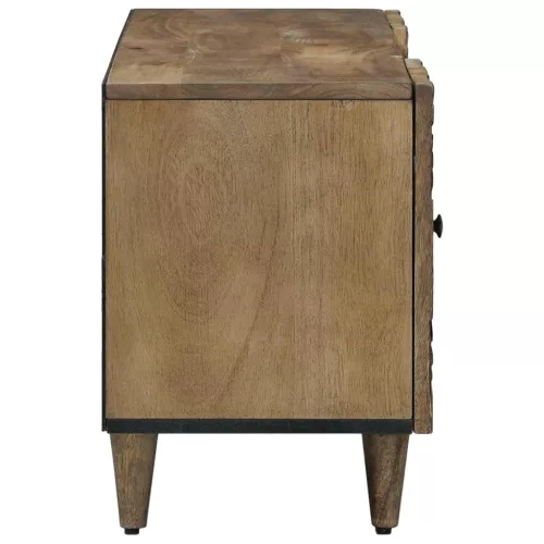  TV szekrény fiókkal Barna 105 x 33,5 x 46 cm Tömör Mangófát