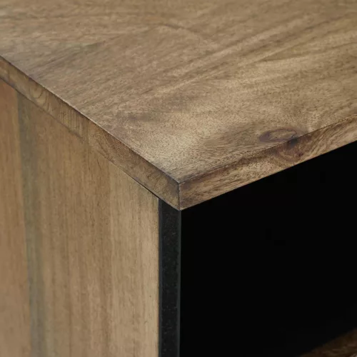  TV szekrény fiókkal Barna 80 x 33,5 x 46 cm Tömör Mangófát