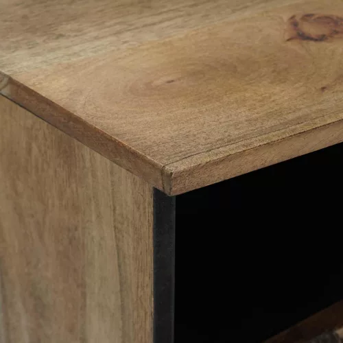  TV szekrény fiókkal Barna 100 x 33,5 x 46 cm Tömör Mangófát