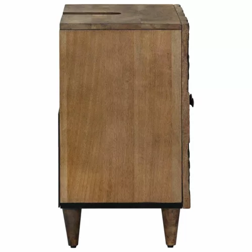  Fürdőszobai mosdószekrény Barna 62 x 33 x 58 cm Tömör Mangófát