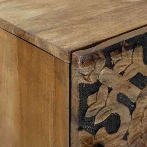  Magas Tálca polcokkal Barna 40 x 33,5 x 110 cm Tömör Mangófát