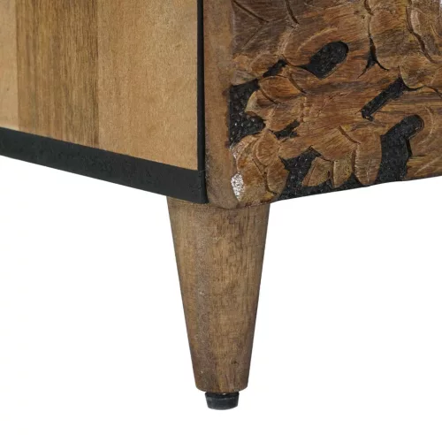  Magas Tálca fiókkal Barna 60 x 33,5 x 100 cm Tömör Mangófát