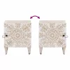  Éjjeliszekrény 2 pcs Fehér 40 x 33,5 x 46 cm Tömör Mangófát