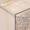  Éjjeliszekrény 2 pcs Fehér 40 x 33,5 x 46 cm Tömör Mangófát