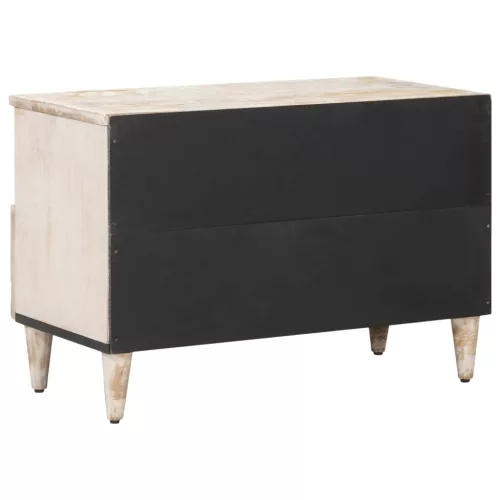  TV szekrény tárolóval Fehér 70 x 33,5 x 46 cm Tömör Mangófát