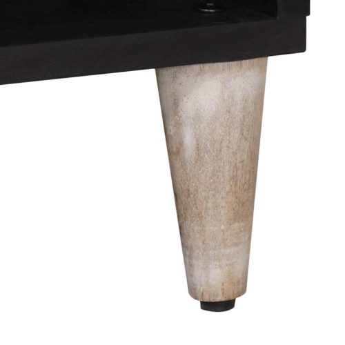  TV szekrény fiókkal Fehér 100 x 33,5 x 46 cm Tömör Mangófát