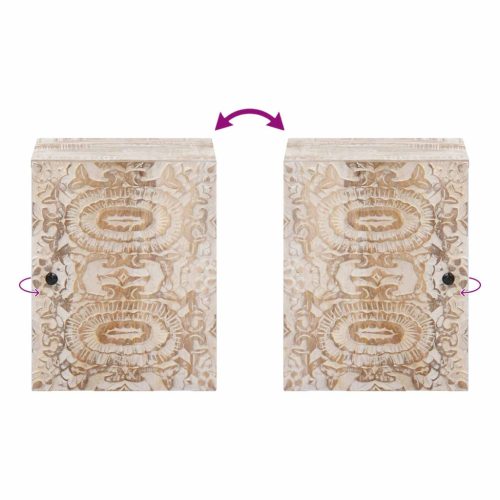  Fürdőszobai Függő Szekrény tárolóval Fehér 38 x 33,5 x 48 cm