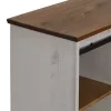  HALDEN fehér tömör fa komód tolóajtós 80x40x80 cm