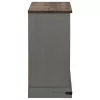  HALDEN szürke tömör fa komód tolóajtós 80x40x80 cm