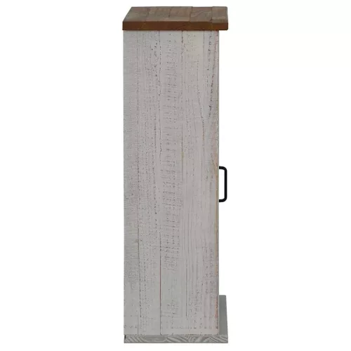  HALDEN fehér fenyőfa akasztószekrény tolóajtóval 49x22,5x70 cm