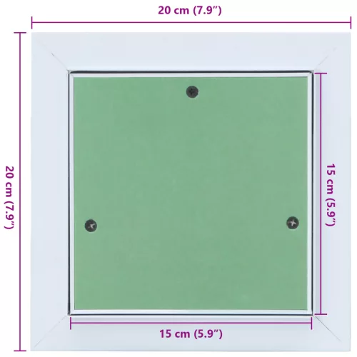  alumínium keretes hozzáférési panel gipszkartonnal 150x150 mm