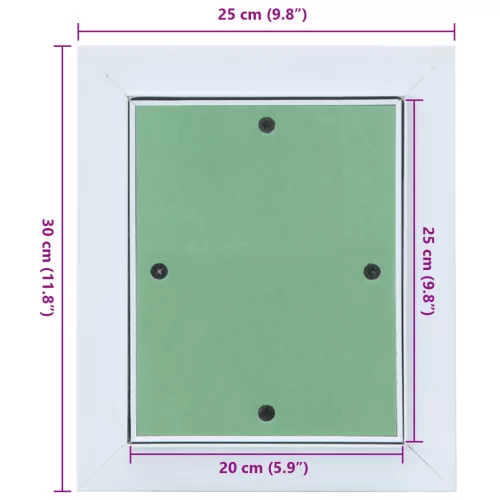  Alumínium keretű hozzáférési panel gipszkarton 200x250 mm