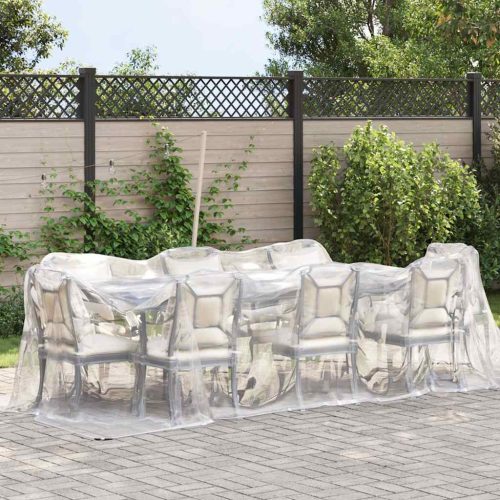  átlátszó ponyva lyukasztóval 2x6 m polietilén