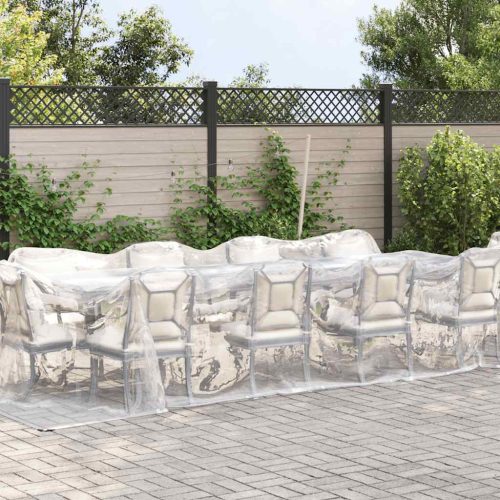  átlátszó ponyva lyukasztóval 3x8 m polietilén