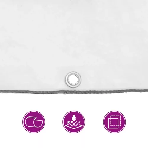  átlátszó ponyva lyukasztóval 4x4 m polietilén