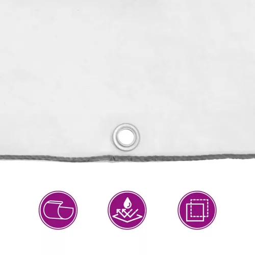  átlátszó ponyva lyukasztóval 5x6 m polietilén