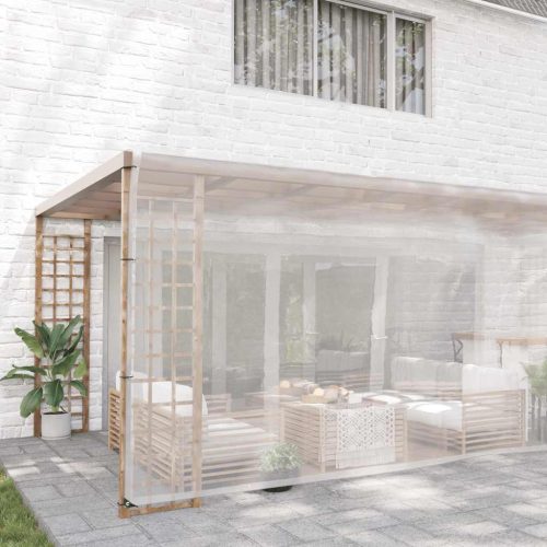  átlátszó ponyva lyukasztóval 6x6 m polietilén