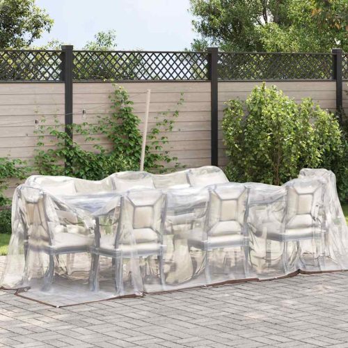  átlátszó ponyva lyukasztóval 2x8 m polietilén