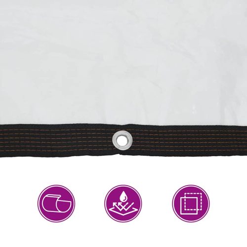  átlátszó ponyva lyukasztóval 2x8 m polietilén