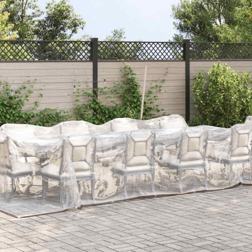  átlátszó ponyva lyukasztóval 3x8 m polietilén