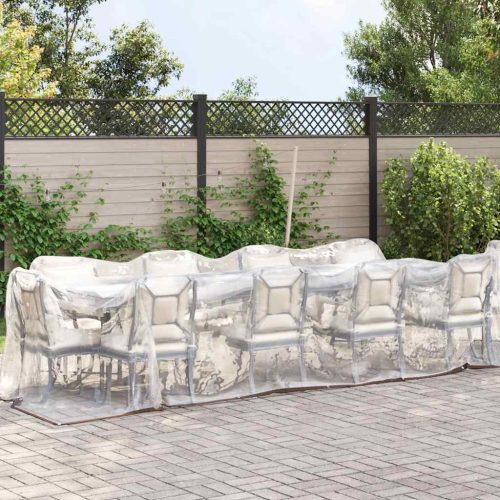  átlátszó ponyva lyukasztóval 4x5 m polietilén