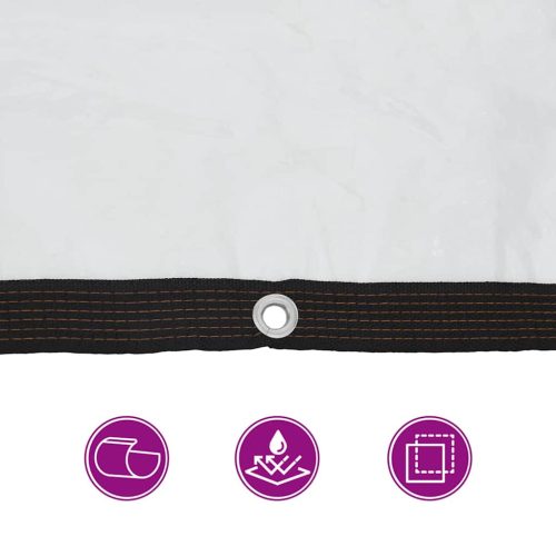  átlátszó ponyva lyukasztóval 5x10 m polietilén