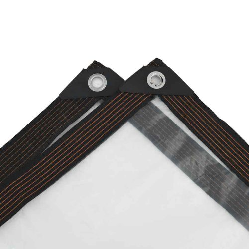  átlátszó ponyva lyukasztóval 6x12 m polietilén