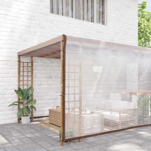  átlátszó ponyva lyukasztóval 8x10 m polietilén