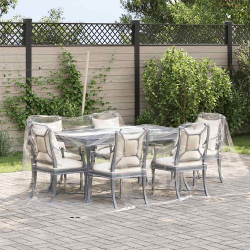  átlátszó PVC ponyva fűzőlyukakkal 3x4 m