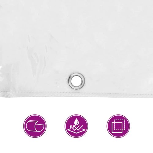  átlátszó ponyva lyukasztóval 3x12 m PVC