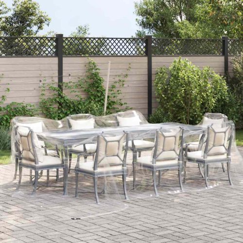  átlátszó ponyva lyukasztóval 4x5 m PVC