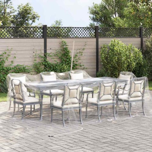  átlátszó ponyva lyukasztóval 6x6 m PVC