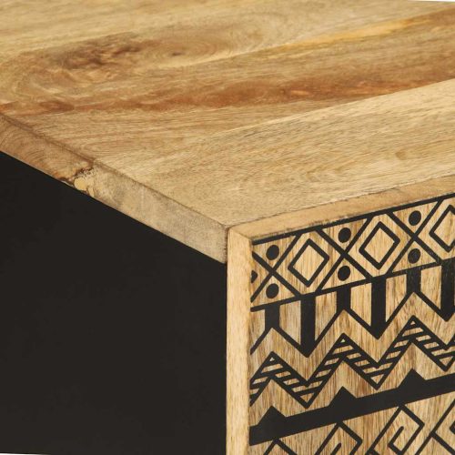  tömör mangófa fürdőszobaszekrény 38 x 33,5 x 58 cm