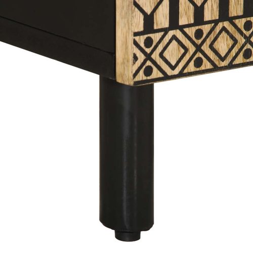  tömör mangófa fürdőszobaszekrény 38 x 33,5 x 58 cm